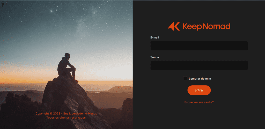 Curso Nômade Digital da Keep Nomad Login