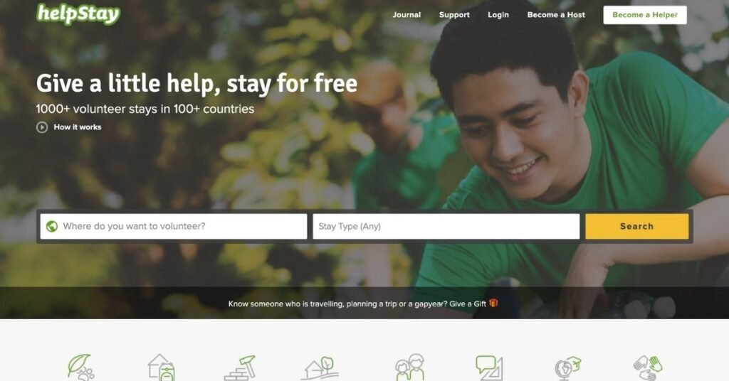 Trabalhos voluntários para nômades digitais - Helpstay