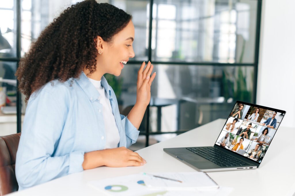 Trabalho online em Casa - reuniões